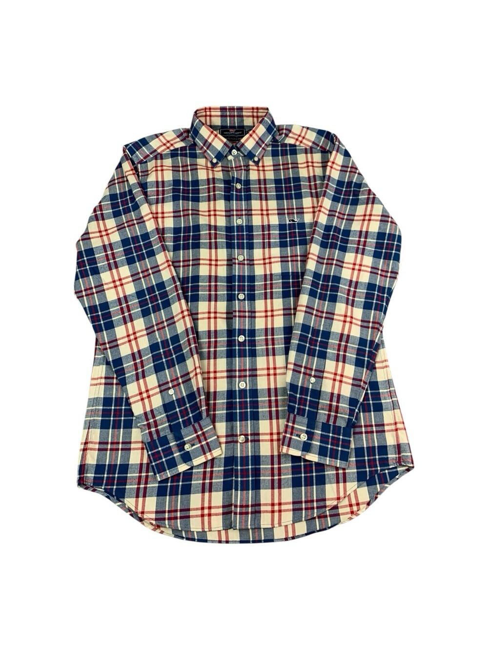 Vineyard Vines Performance Slim Fit Tucker Shirt, Red Plaid, Men's Size Medium